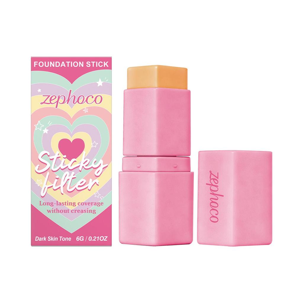 Zephoco Deep Skin Tone Foundation & Concealer Stick for a Natural Daily Look