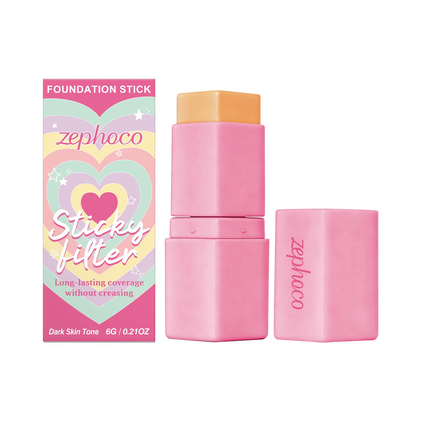 

Zephoco Deep Skin Tone Foundation & Concealer Stick for a Natural Daily Look