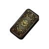 Black Rose Wood Box Heart Shaped Rustic Charm No Matches Included