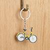 Vintage Fahrradschlüsselanhänger - Zinklegierung Mini-Fahrrad mit Tropfenmalerei, Künstlerisches Radfahrergeschenk für Schlüssel & Rucksäcke