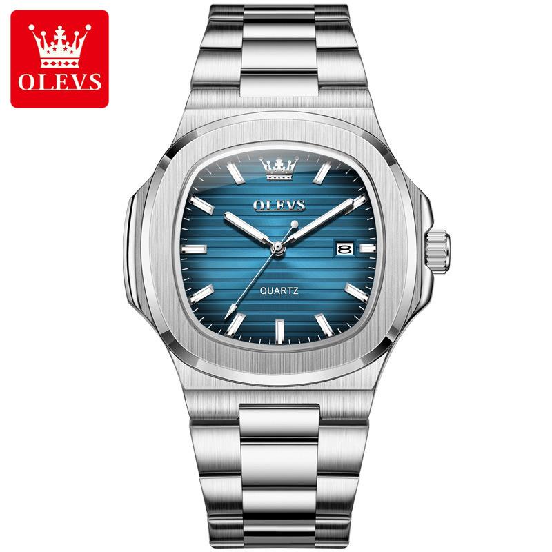 Luxury Man Watch Sports Waterproof Luminous Date Men Wristwatch High Quality Square Dial Quartz Men's Watches