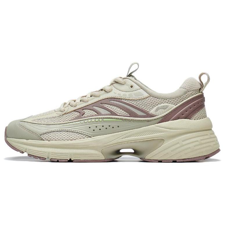 

Новые кроссовки LiNing Comet LITE LITE с противоскользящей и износостойкой подошвой, дышащие, низкие, повседневные, мужские, бежевые AGCT235-5 44