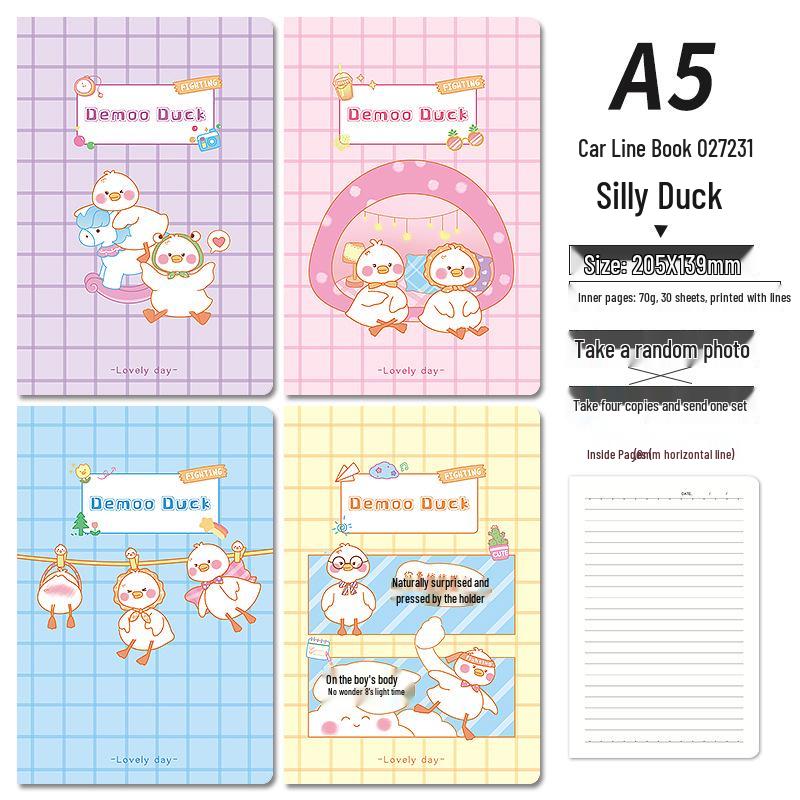 Thread-bound A5 Anime Creative Notebook - Student Diary and Stationery Book