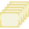 HAUTOCO 25 Sheets Certificate Paper 8.5 X 11 for Printing, Blank Gold Foil Border Diploma Paper, 180 GSM Award Certificate Paper for Achievement,