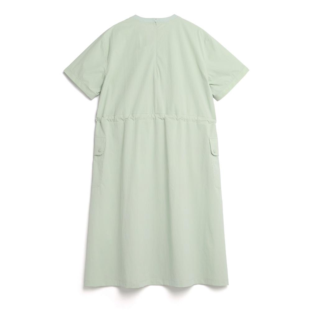 NATIONALGEOGRAPHIC N242Wop910 Adélie Lightweight Woven Stretch Round Neck Dress Light Jade