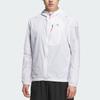 Adidas Dwr Ss25 Rn Logo Sun Protection Upf50+ Cooling Running Sports Hooded Long Sleeve Jacket Men Jacket White KB9127