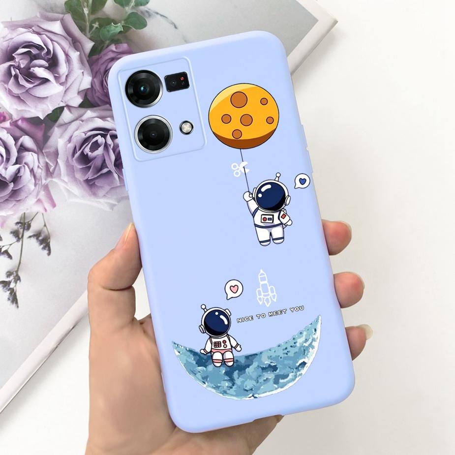 For Oppo Reno7 4G Case Oppo F21 Pro CPH2363 Stylish Candy Painted Cover Soft Silicone Phone Case For Oppo Reno 7 F21Pro 4G Shell