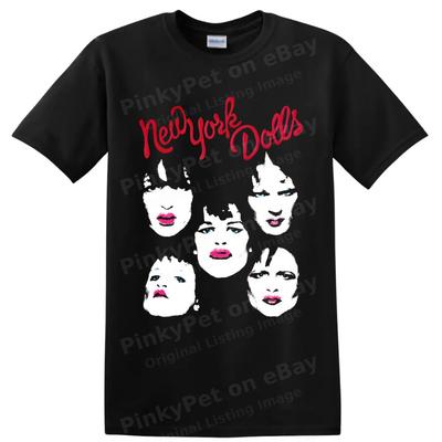 New York Dolls Punk Rock Band T-Shirt Vintage Musik Grafik Unisex Konzert T-Shirt