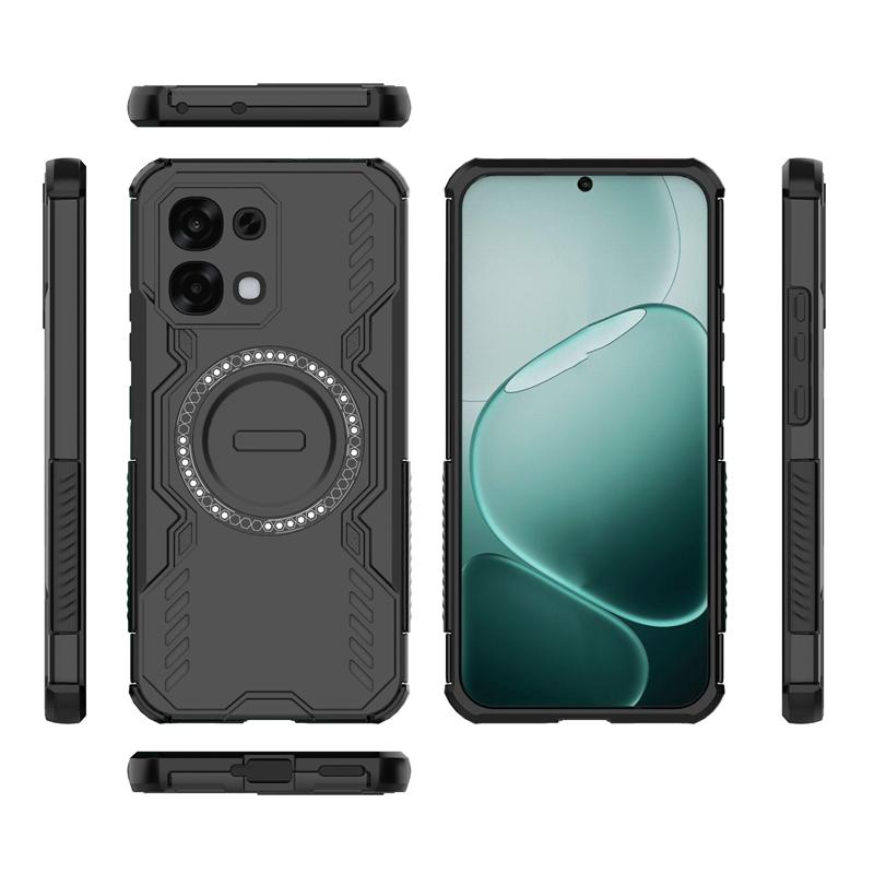 For Oppo A6 Pro Case For Oppo A6 Pro Anti-knock Hard Armor Magnetic Adsorption Wireless Charge Back Cover For Oppo A6 Pro Case