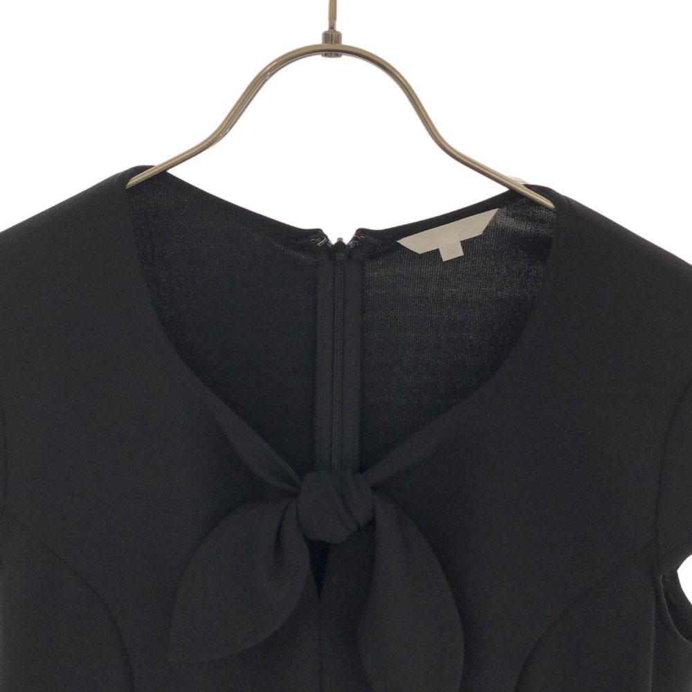 TO BE CHIC Overall handle Short sleeve one piece 40 black Back zip Women Used