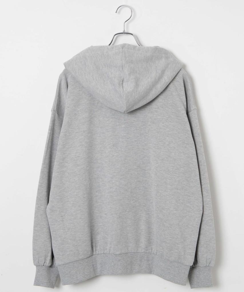 WEGO Big Zip Loose Plus Size Sweatshirt for High School and Perfect for Fall and a Great Gift for Size Type Heather Gray Women's Hoodie,