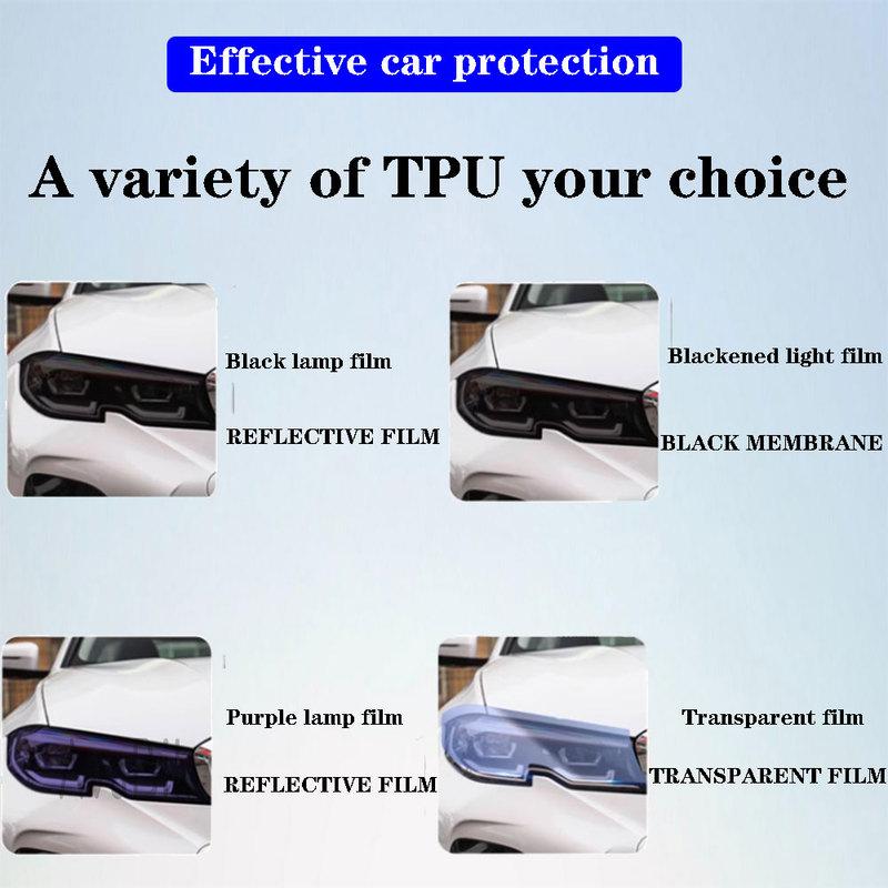 for BMW X1X2X3X4X5X6X7 Pre-cutting Headlight protective film Car Styling blackened Transparent Sticker Accessories anti-scratch