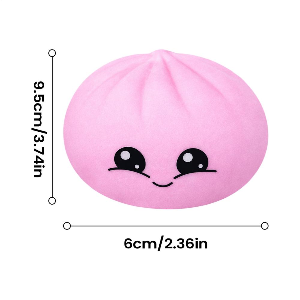 

Squishy Dumpling Stress Ball Soft Fidget Sensory Toy for ADHD Autism Slow Rebound Squeeze Toy for Adults Kids Christmas Gift рожевий