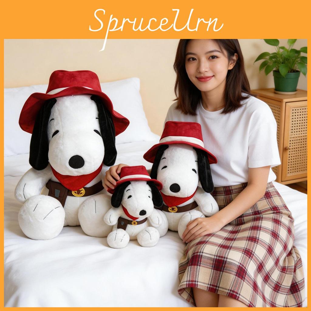 Denim Snoopy Plüschtier mit PP-Baumwollfüllung für Geburtstagsgeschenk und Schlafkissen