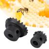 2pcs Black High Grade Steel Beekeeping Extractor Gear Essential for Beekeepers, Honey Tool, Special Product with No Honey Stick