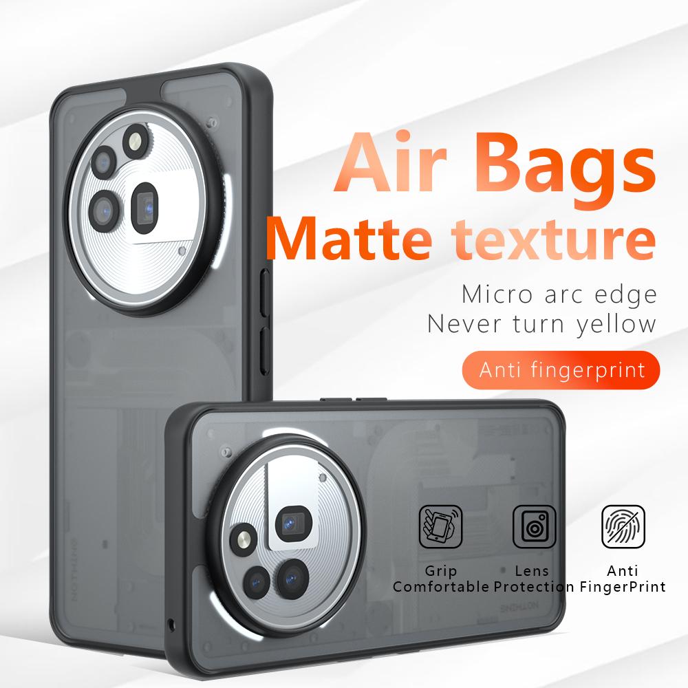 

For Nothing Phone (3a) Pro Case Drop Proof TPU+PC Matte Back Phone Cover Type A