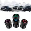 4Pcs Car Game Design Valve Cap Accessories Wheel Tire Valve Tyre Air for Auto Truck Bicycle Universal Decoration Accessories