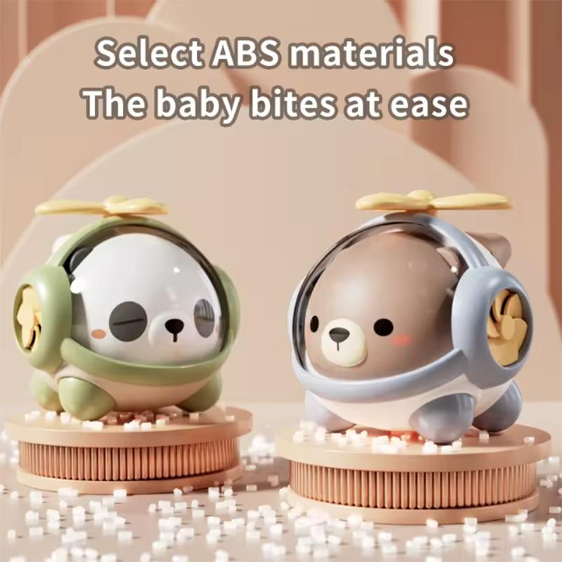 Cartoon fun bear can whistle outdoors with hanging rope cute horn airplane puzzle mouth muscle training children's toy