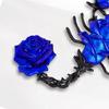 Mysterious Scorpion And Rose Alloy Brooch Handcrafted Drip Oil Technique Gothic Collar Pin Jewelry Gift