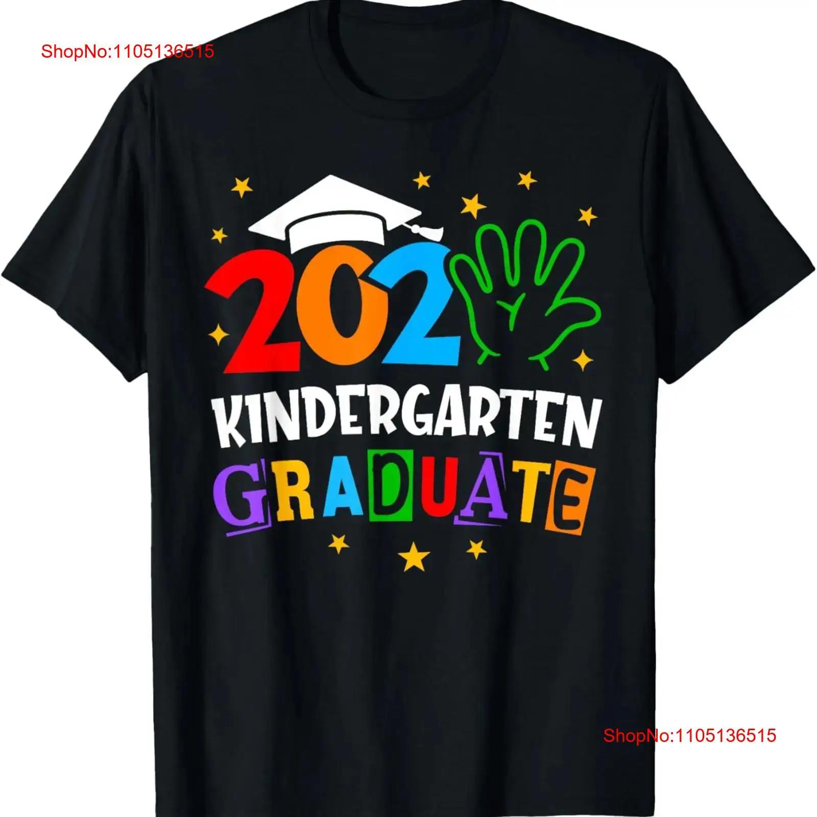 

Kindergarten Graduation 2025 Funny Graduate Kids Boys Girls T Shirt vintage Washed Versatile homme fashion streetwear Soft S разноцветный