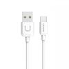 Kabel Usams U-Turn USB-A auf USB-C 1M 2A Weiß