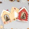 10Pcs 3D Christmas Greeting Card Creative House Shape Postcard Card Merry Christmas Decoration For Home New Year 2026 Gift Cards