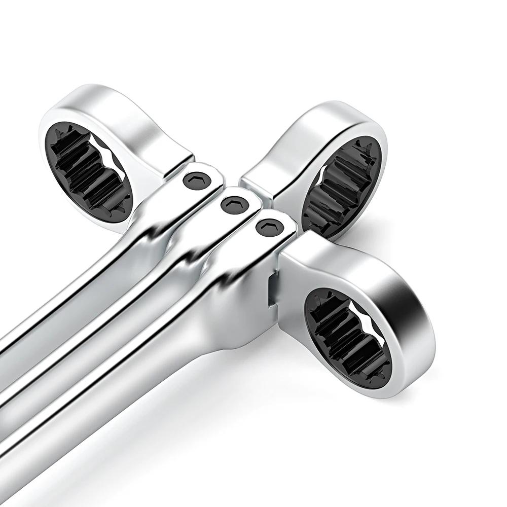 1PCS Activity ratchet wrench Metric 8-17mm Universal Spanners for Car Repair Hand Tools