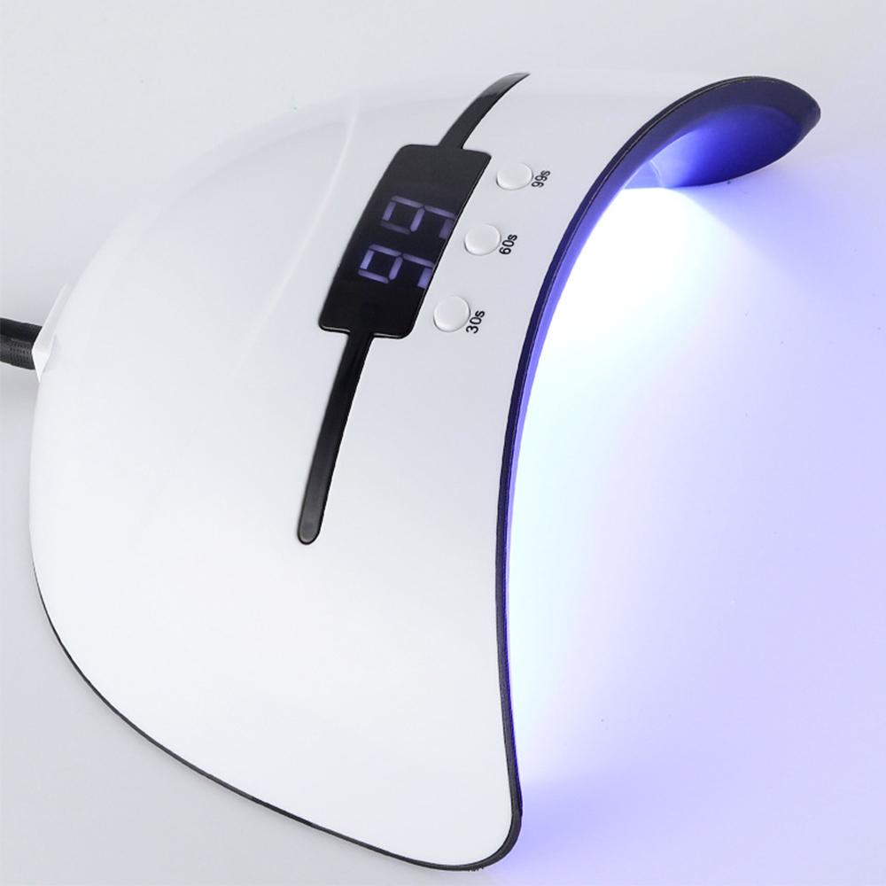 36W UV Led Lamp for Nails Manicure LCD Screen Lamp Curing All Gel Polish Smart Sensor 12 LED Beads