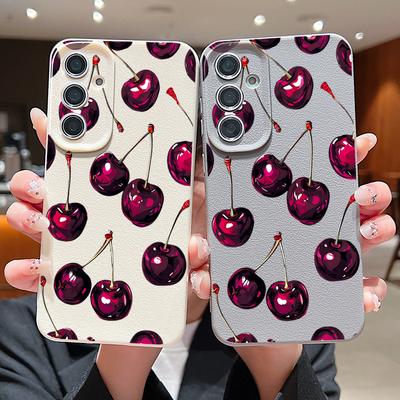 Ретро-стиль олійного живопису Вишневий чохол Для Samsung Galaxy A57 A37 A17 A56 A36 A26 A16 A55 A35 A25 A15 A54 5G S21 FE S22 S23 S24 Plus S25 Edge S26 Ultra