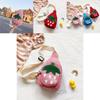 Strawberry Children Cartoon Canvas Mini Backpack With Zipper Pocket For Daily Use And Playtime