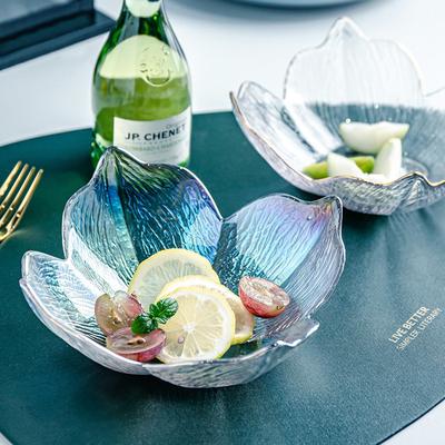 Japon Phnom Penh Vitray Meyve Kasesi El Boyaması Altın Yaprak Salata Kasesi Ev Tipi Tatlı Atıştırmalıklar Kuru Meyve Tabağı