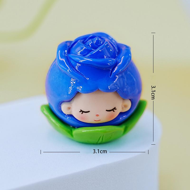 Миниатюры Фигурки из смолы Пейзажные фигурки Статуэтка Маленькие украшения из смолы в виде роз Пейзажные аксессуары для сада Пейзаж