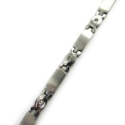 [M1802] - Silver 'Peaceful' Designer Bracelet