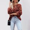 Autumn And Winter Street Wind One-Word Neck Twist Pullover Loose Large Size Sweater Women