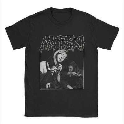 Mitski Das Land ist unwirtlich und wir sind es auch T-Shirt Herren Humorvoll Reine Baumwolle T-Shirts O-Ausschnitt Kurzarm T-Shirt Sommer Tops