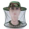 Camouflage Fishing Cap with Insect Protection and Wide Brim