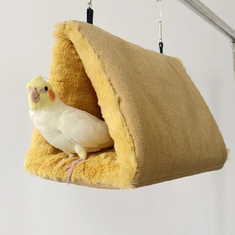 Hanging Pet Bird Cage Swing Parrot Tent Bed Cute Birdcage Perch Stand Swing Toy