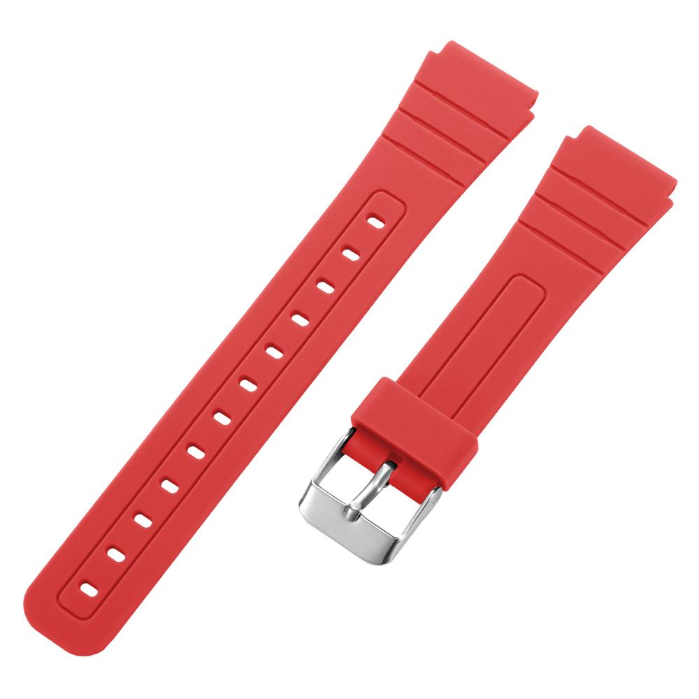Cinturino in Silicone da 18mm per Casio F91W W800H SGW400 F-91W F84 F105/108 A158/168 AE1200 Cinturino Impermeabile Sostitutivo