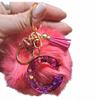A Keychain with a Pompom and the Letter C - Highlight Your Individuality
