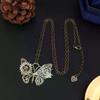 Schöner Schmetterlingsanhänger mit verschiedenen Zahnrädern Mechanische Steampunk Halskette Vintage Schmuck Geschenk