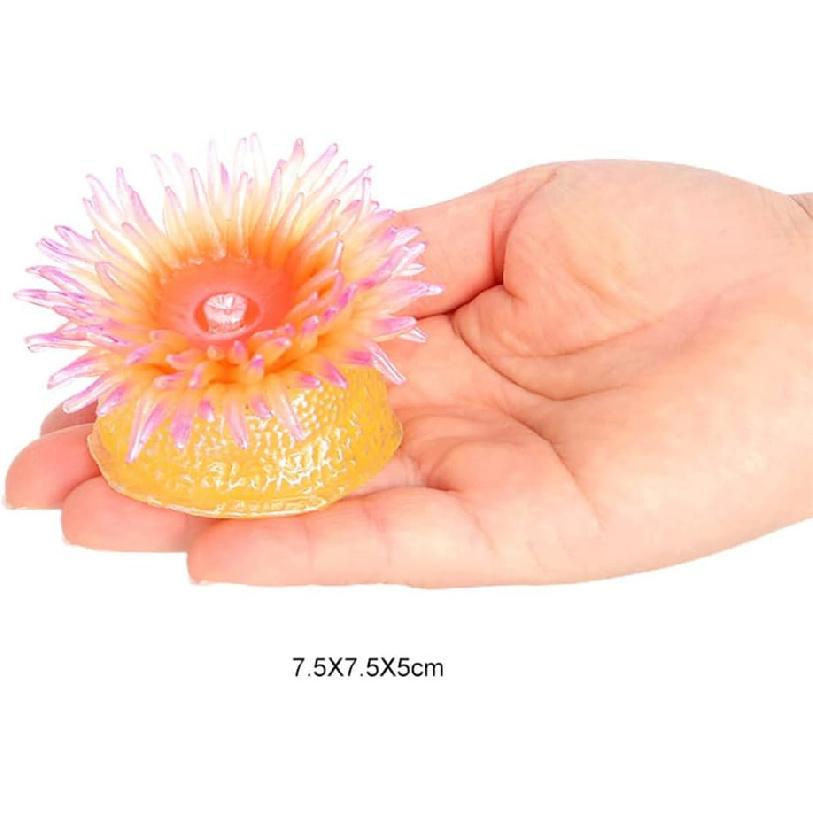 4 Pcs Artificial Sea Anemone Ornaments Aquarium Fish Tank Decorations Children s Enlightening Cognition Sea Anemone Simulation Marine Animal Model