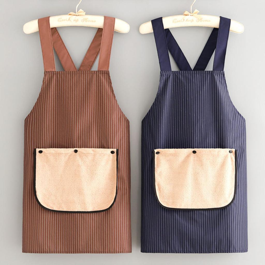 Apron For Home Kitchen Restaurant Milk Tea Shop Back Cross Korean Fashion Work Clothes