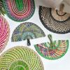 Grass Hand Fan Hand-Woven Straw Fan Easy To Carry For Wall Decoration and Summer Event