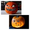AEE4-Scary Halloween Pumpkin With Moving Eyes, Pumpkin Decorations,Halloween Artificial Pumpkins Decoration A Easy Install