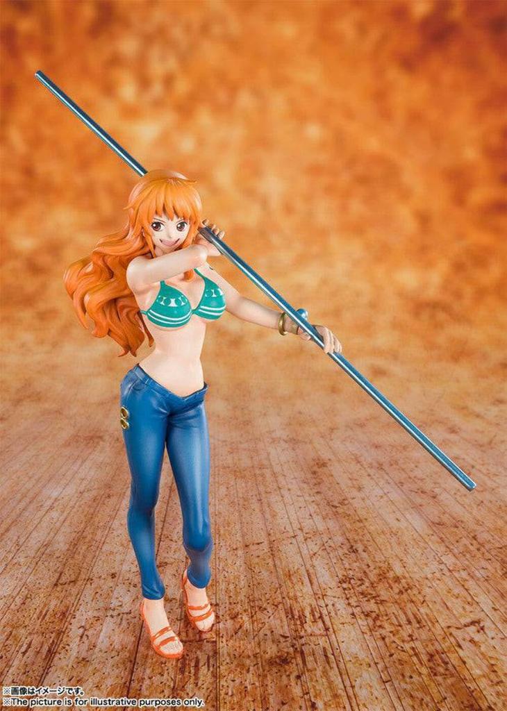 TAMASHII NATIONS Figurine complète peinte Figuarts ZERO ONE PIECE Thief Cat Nami 150 mm environ. ABS et PVC