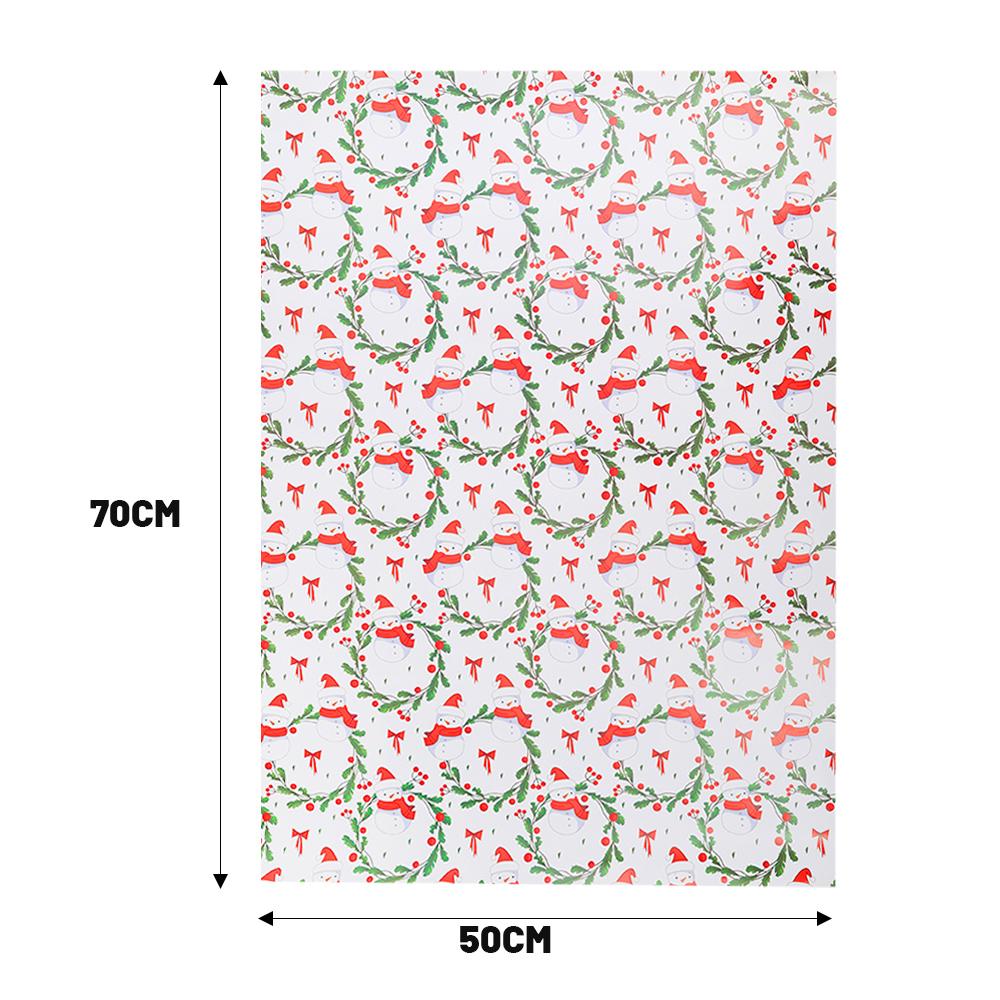 New Christmas Gifts Packaging Paper Santa Claus Snowflake Elk Xmas New Year Gift Wrapping Papers Holiday Atmosphere Decoration