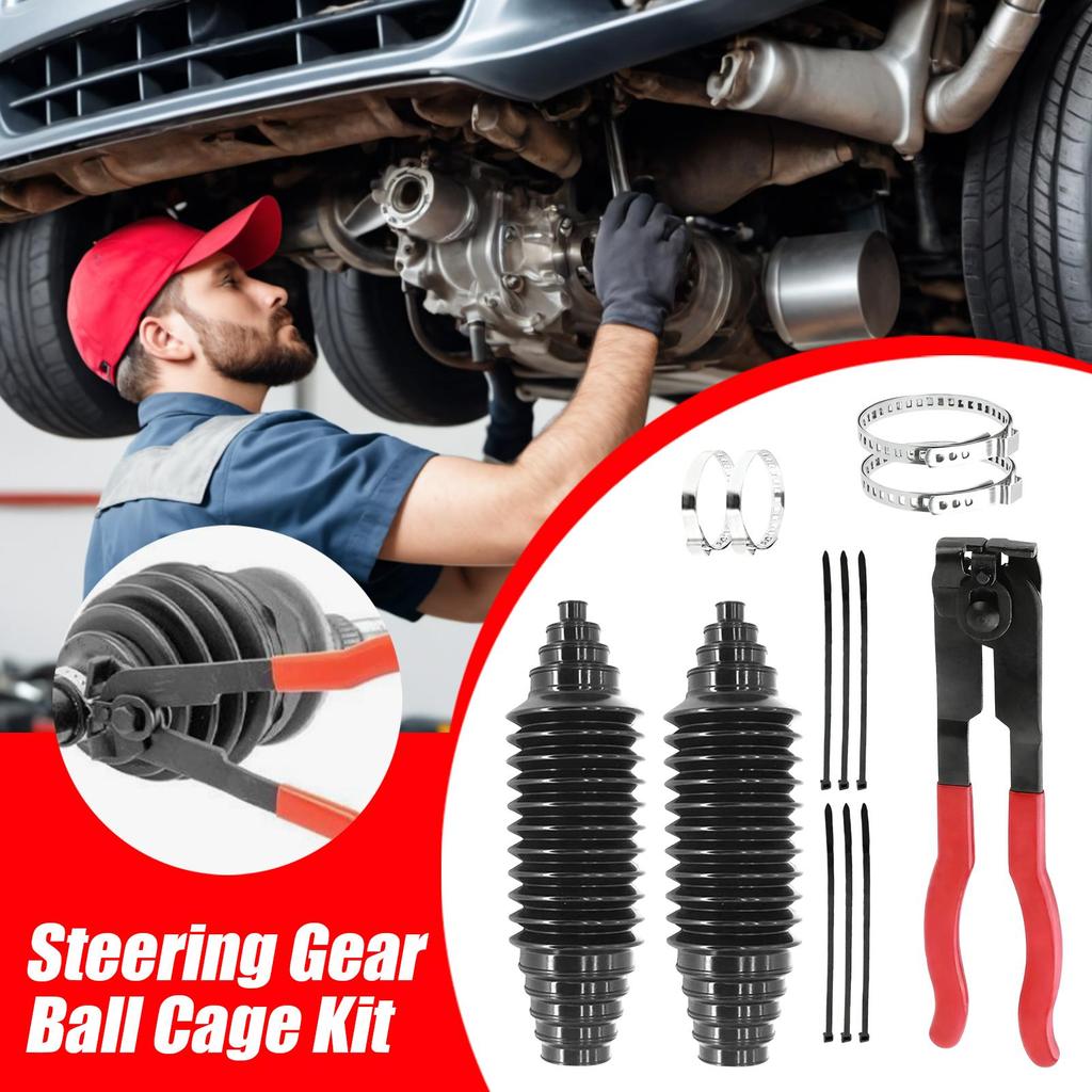 Steering Rack And Tie Rod Boots Dustproof 2 Pieces Universal Auto Supplies Steering Rod Cover For SUV RV Vehicle Winter Cold