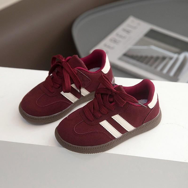 Girls Casual Sports Shoes 2025 Spring and Autumn New Children's Fashion Moral Training Shoes Boys Soft-soled Forrest Gump Board Shoes Single Shoes