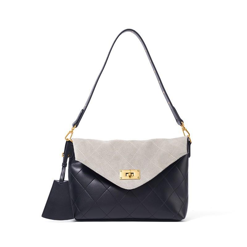 

Crossbody Bag With High-end Feel Leather Armpit Envelope Small Square Single Shoulder Fashionable Versatile Women s 27x8x22CM серый
