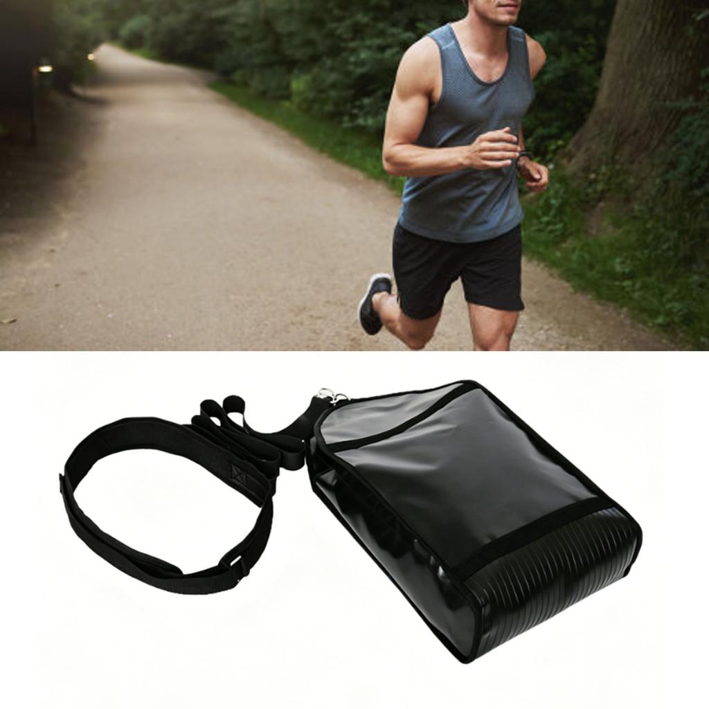 Weight Training Exercise Sandbag Adjustable Weight Sled Trainer with Belt for Running Strength Training Black